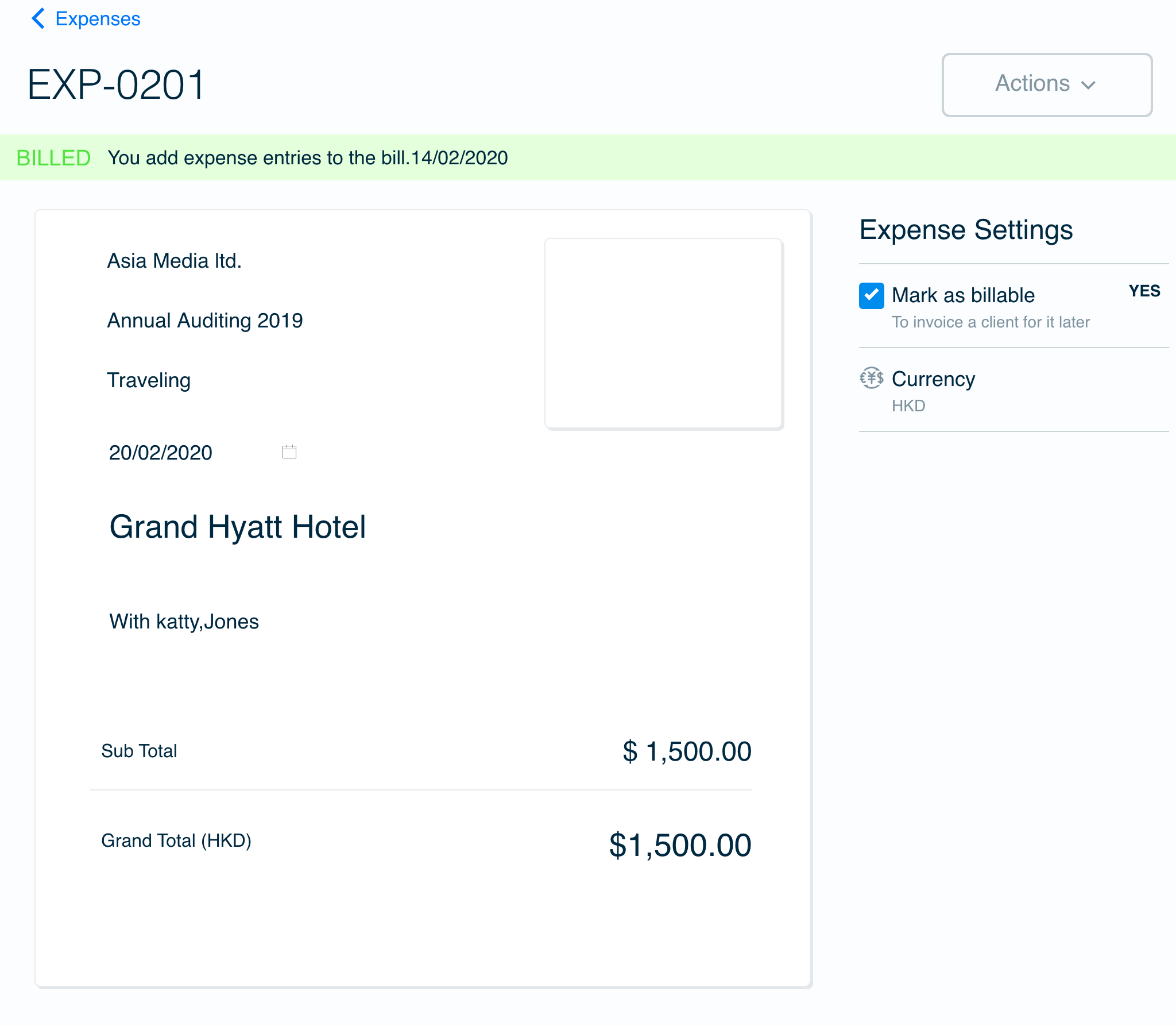 expense